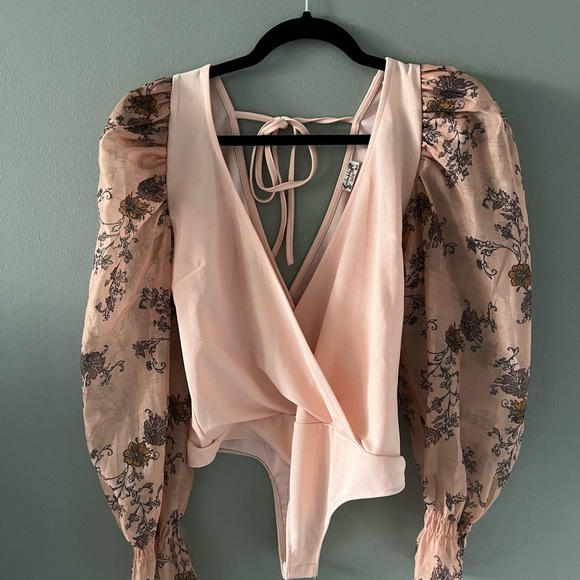 Free People Puff-ect Printed Bodysuit - Picture 3 of 4